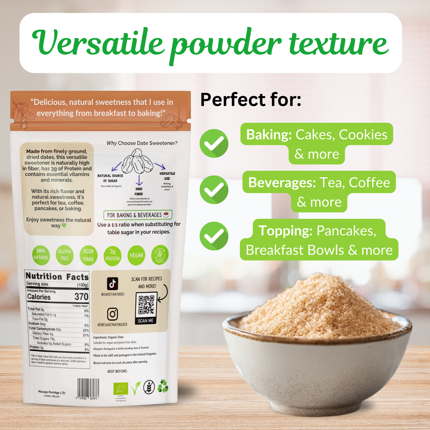 Organic Ground Date Sweetener